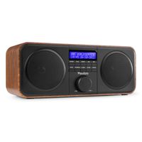 DAB Radio met FM - Audizio Novara - Stereo - 40 Watt - 20 Voorkeurszenders - Hout