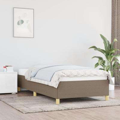Bedframe stof taupe 80x200 cm