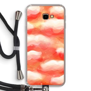 Lichte Wolken: Samsung Galaxy J4 Plus Transparant Hoesje met koord