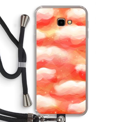 Lichte Wolken: Samsung Galaxy J4 Plus Transparant Hoesje met koord