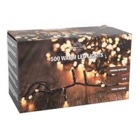 Kerstverlichting warm wit buiten 500 lampjes 1000 cm inclusief timer en dimmer   - - thumbnail