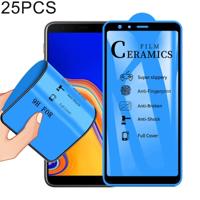 25 stuks 2.5 D volledige lijm volledige cover keramiek film voor Galaxy J4 plus/J6 plus