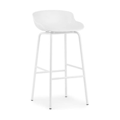 Normann Copenhagen Hyg barkruk H75 White staal