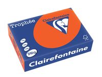 Clairefontaine Trophée Intens, gekleurd papier, A4, 210 g, 250 vel, kardinaalrood - thumbnail