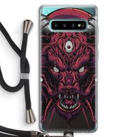 Hell Hound and Serpents: Samsung Galaxy S10 Plus Transparant Hoesje met koord