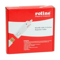 Roline USB-kabel USB 2.0 USB-A stekker, USB-A bus 12.00 m Wit 12.04.1086 - thumbnail