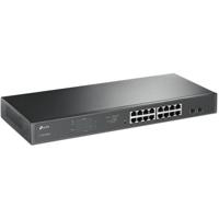 TP-Link TL-SG1218MPE Managed L2 Gigabit Ethernet (10/100/1000) Power over Ethernet (PoE) 1U Zwart - thumbnail