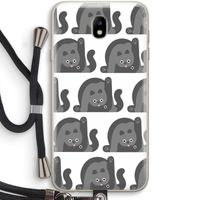 Cats: Samsung Galaxy J7 (2017) Transparant Hoesje met koord