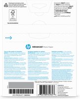 HP Advanced Photo Paper, glanzend, 25 vel, 13 x 18 cm zonder rand - thumbnail