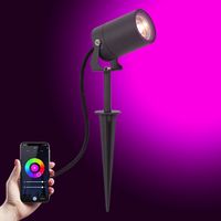 Stark Tuinspot Antraciet met Smart Color LED - thumbnail