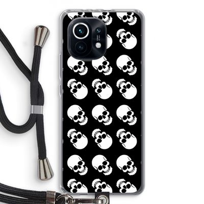 Musketon Skulls: Xiaomi Mi 11 Transparant Hoesje met koord