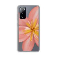 Pink Ellila Flower: Samsung Galaxy S20 FE / S20 FE 5G Transparant Hoesje