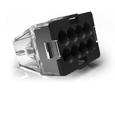 Conex lasklem 8 polig grijs met verbeterde grip 0.5 tot 2.5mm² 24A 450V CH2008M