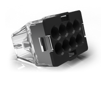 Conex lasklem 8 polig grijs met verbeterde grip 0.5 tot 2.5mm² 24A 450V CH2008M