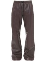 JW Anderson pantalon ample en cuir à lien de resserrage - Violet - thumbnail