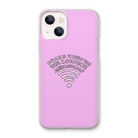 Home Is Where The Wifi Is: iPhone 13 mini Transparant Hoesje