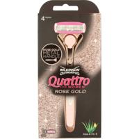 Wilkinson Quattro scheerapparaat women vintage rose gold Wilkinson Quattro scheerapparaat women vintage rose gold