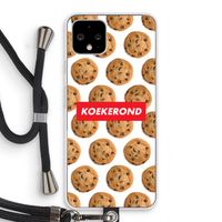 Koekerond: Pixel 4 Transparant Hoesje met koord