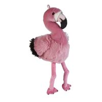Roze pluche flamingo 41 cm - thumbnail