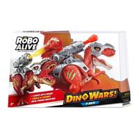 Interactieve dinosaurus - ZURU - ROBO ALIVE Dino Wars T-Rex - Loopt en brult - Defensieve bepantsering - Raketwerper