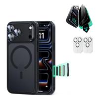 iPhone 17 Pro Max Bundle Classic Hybrid Magnetic Case (Camera Control) and Armorite Privacy Screen Protector - Frosted Black