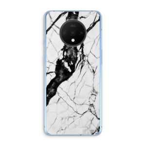 Witte marmer 2: OnePlus 7T Transparant Hoesje