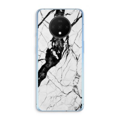 Witte marmer 2: OnePlus 7T Transparant Hoesje