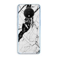 Witte marmer 2: OnePlus 7T Transparant Hoesje