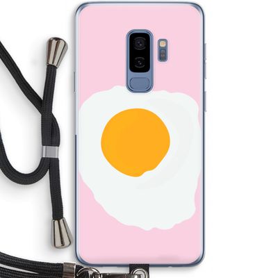 Sunny side up: Samsung Galaxy S9 Plus Transparant Hoesje met koord