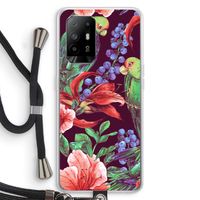 Papegaaien: Oppo A95 5G Transparant Hoesje met koord