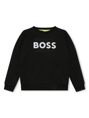 BOSS Kidswear sweat à logo imprimé - Noir