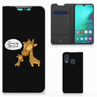 Samsung Galaxy A40 Magnet Case Giraffe - thumbnail