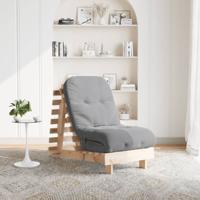Futon slaapbank met matras 60x206x11 cm massief grenenhout Futon slaapbank met matras 60x206x11 cm massief grenenhout