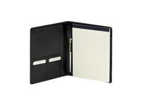 Schrijfmap van der spek a5 buffelleer zwart