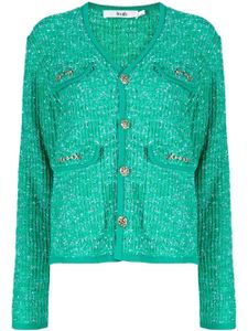 b+ab cardigan à boutonnière - Vert