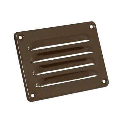 Nedco schoepenrooster alu. 130 x 90 mm RAL8017 bruin