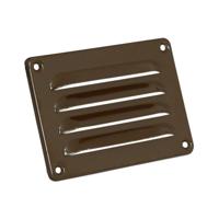 Nedco schoepenrooster alu. 130 x 90 mm RAL8017 bruin