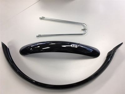 Eurofender Stel spatborden 24 inch 58 pvc zwart