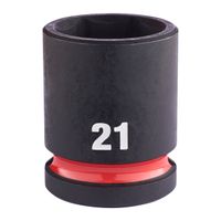 Milwaukee Accessoires SHOCKWAVE Krachtdop 1/2" kort 21 mm | 1 stuk - 4932480315