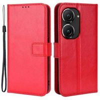 Asus Zenfone 9 Portemonnee Hoesje met Statief - Rood