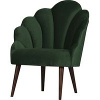 SCHELP STOEL VELVET DONKER GROEN - thumbnail