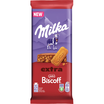 Milka Biscoff Chocolade Tablet 190g bij Jumbo