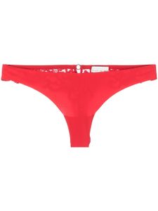 Fleur Du Mal string Charlotte en dentelle - Rouge