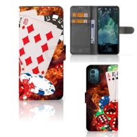 Nokia G11 | G21 | Wallet Case | met Pasjes | Casino