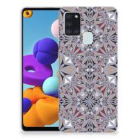 Samsung Galaxy A21s | TPU | Siliconen hoesje | Flower Tiles