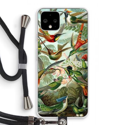 Haeckel Trochilidae: Pixel 4 Transparant Hoesje met koord