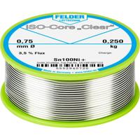 Felder ISO-Core Clear Sn100Ni+ Soldeertin Spoel Sn99,25Cu0,7Ni0,05 0.250 kg 0.75 mm