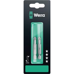 Wera 851/4 TZ SB SiS 05134381001 Kruis-bit PH 2 Gereedschapsstaal Gelegeerd, Taai F 6.3 2 stuk(s)