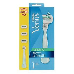 Gillette Gillette Venus Extra Smooth Sensitive Scheermes - Starterpack Met 3 Mesjes