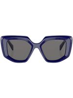 Prada Eyewear lunettes de soleil à monture géométrique - Bleu